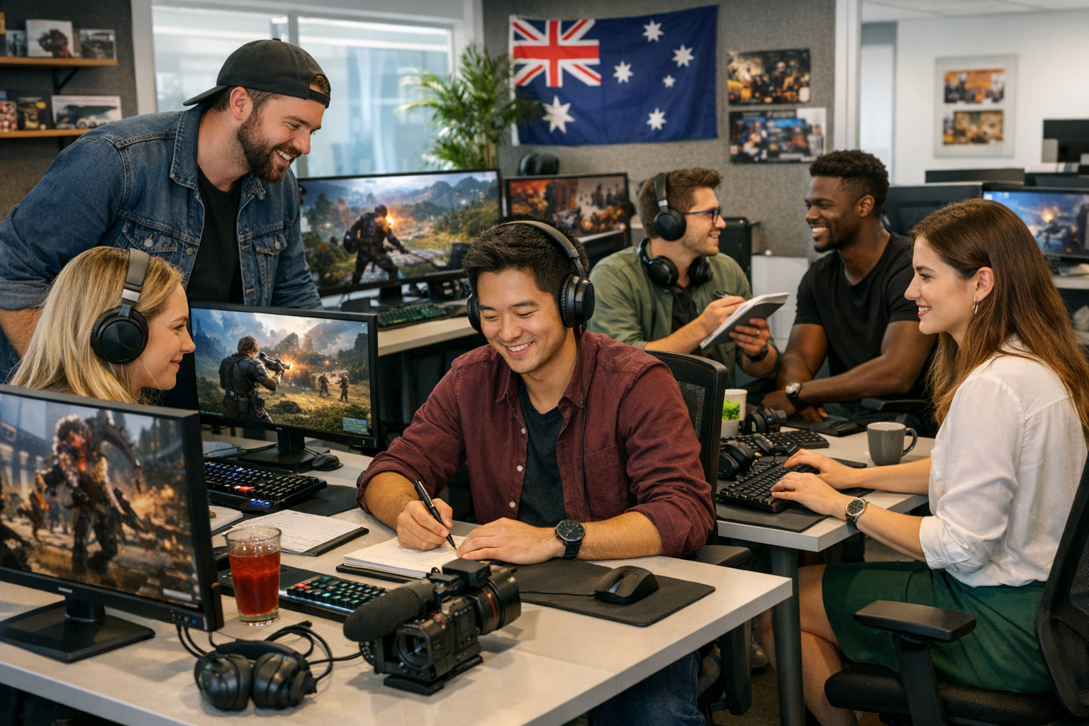 The VectorGaming team at their Sydney office